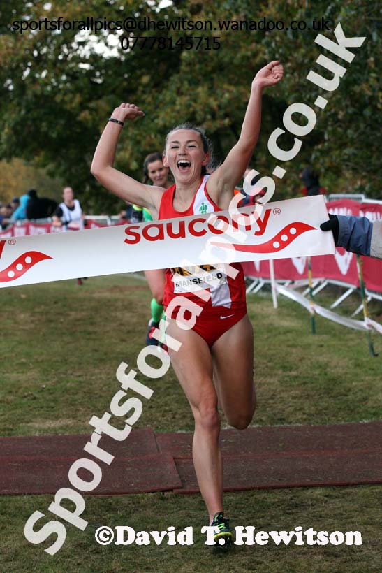 Senior women, 2016 National Cross Country Relays, Berry Hill Park, Mansfield. Photo: David T. Hewitson/Sports for All Pics